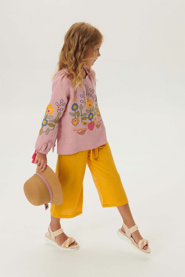 Embroidered shirt for girls Love Ukraine UKR-0229