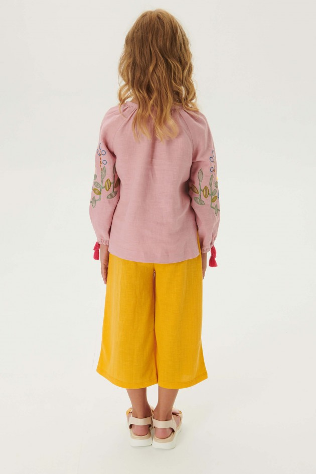 Embroidered shirt for girls Love Ukraine UKR-0229
