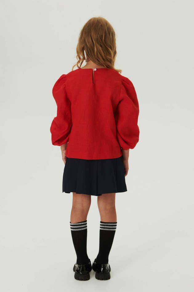 Embroidered blouse for a girl Spring 1 UKR-0235
