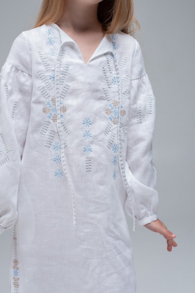 Embroidered dress White/Triytsia UKR-0228