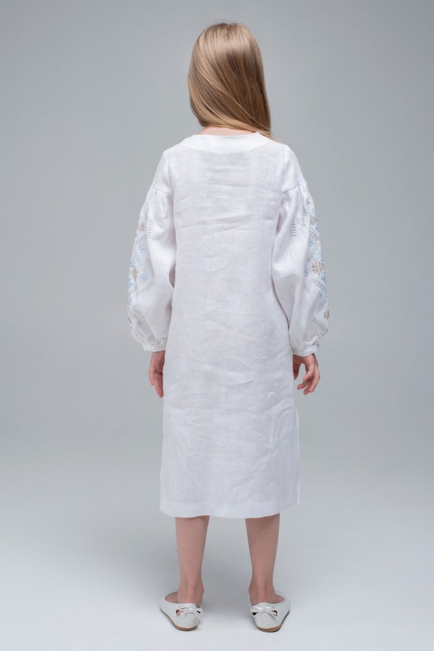 Embroidered dress White/Triytsia UKR-0228