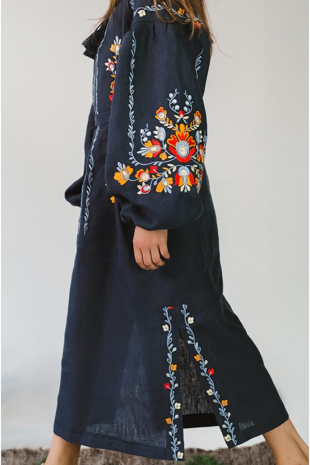 Embroidered dress for Gray Girls UKR-0224
