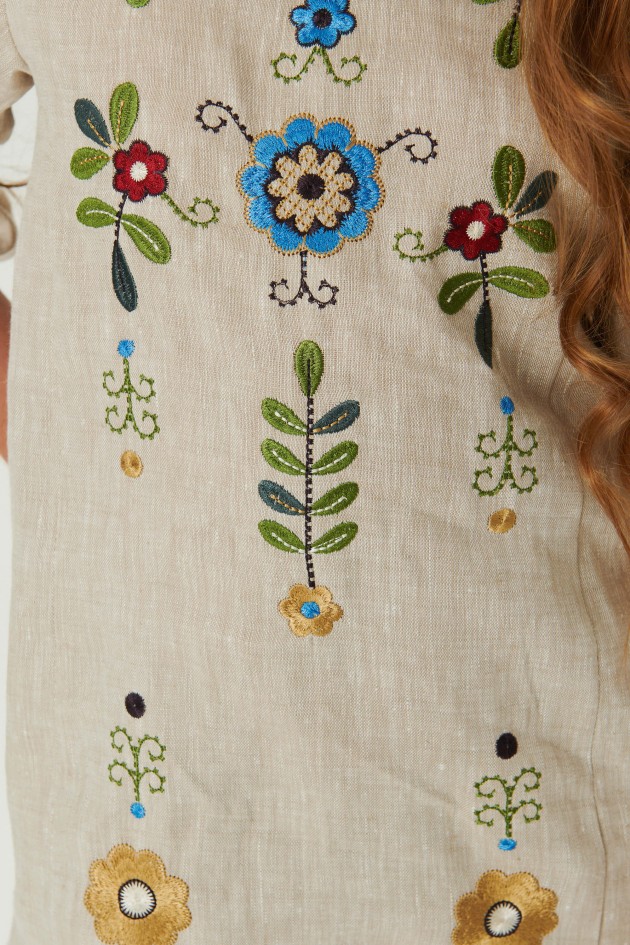 Embroidered dress for a girl Spring 1 UKR-0232