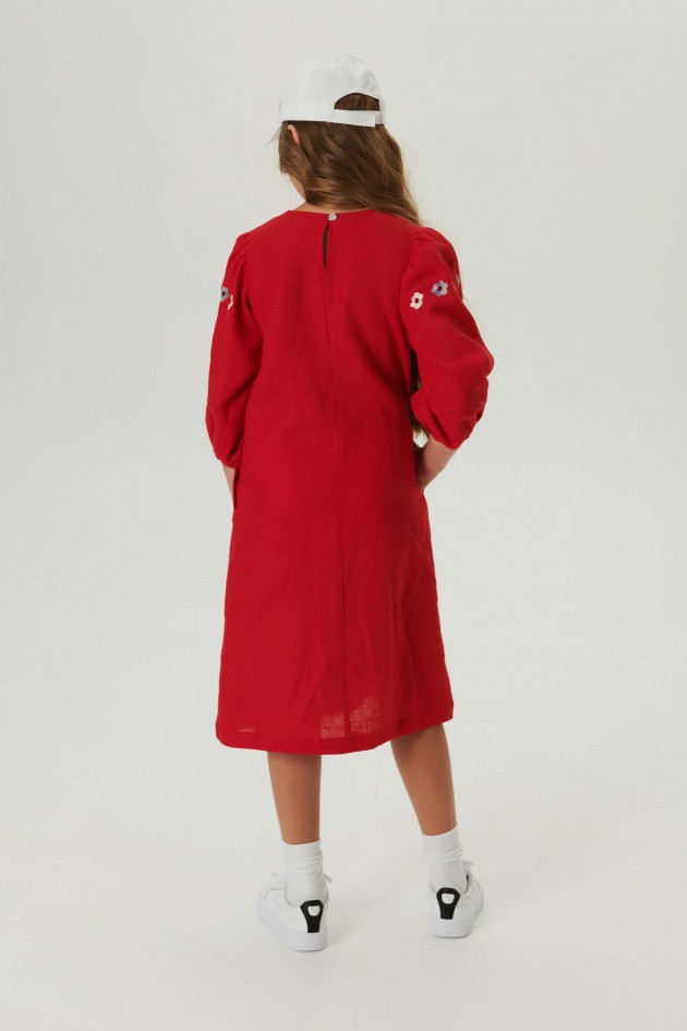 Embroidered dress for a girl Spring 2 UKR-0233