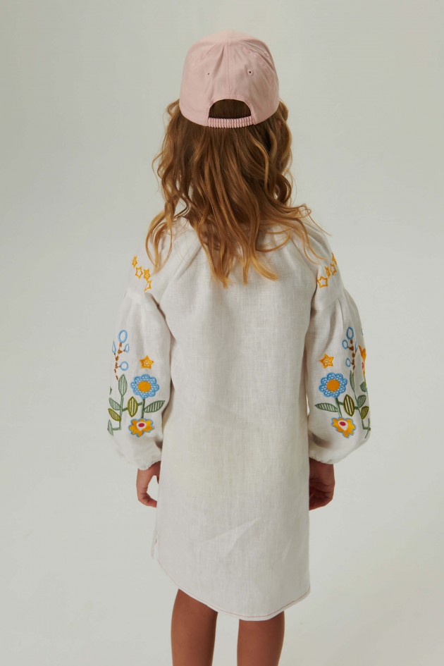 Embroidered dress for a girl Love Ukraine 1 UKR-0238