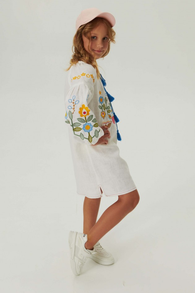 Embroidered dress for a girl Love Ukraine 1 UKR-0238