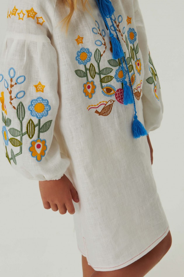 Embroidered dress for a girl Love Ukraine 1 UKR-0238