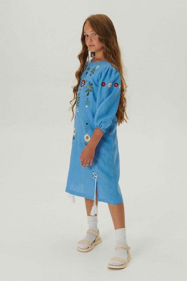 Embroidered dress for a girl Spring 3 UKR-0239