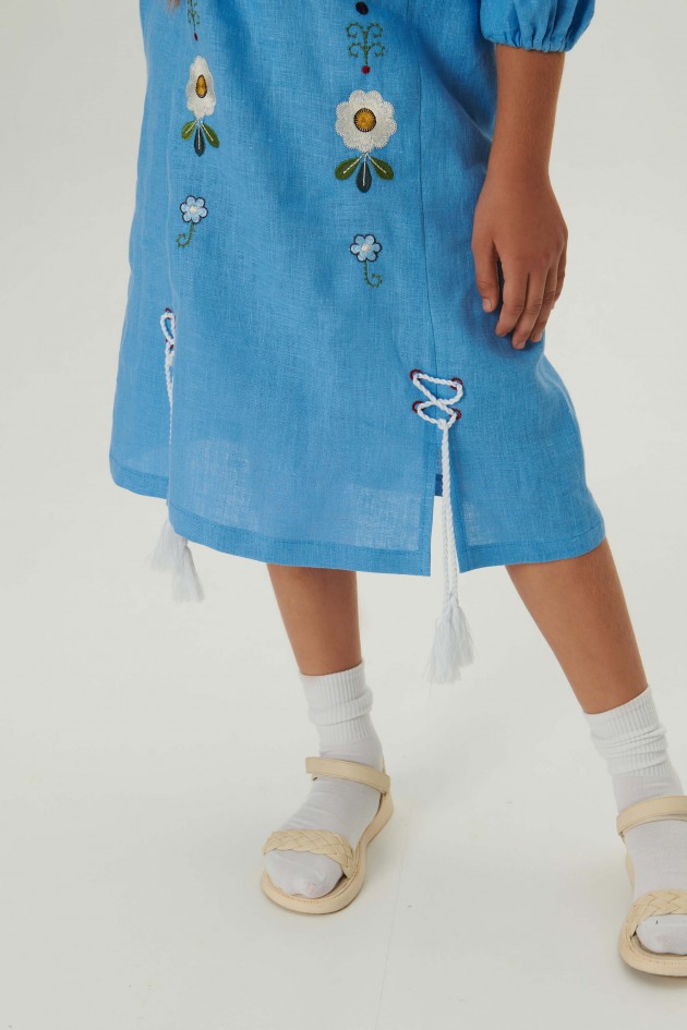 Embroidered dress for a girl Spring 3 UKR-0239
