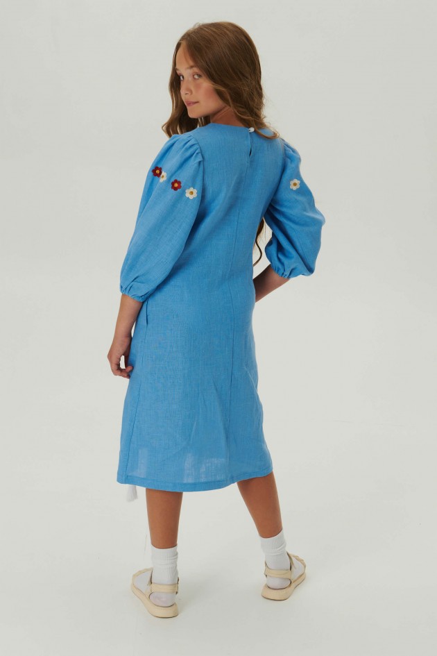 Embroidered dress for a girl Spring 3 UKR-0239
