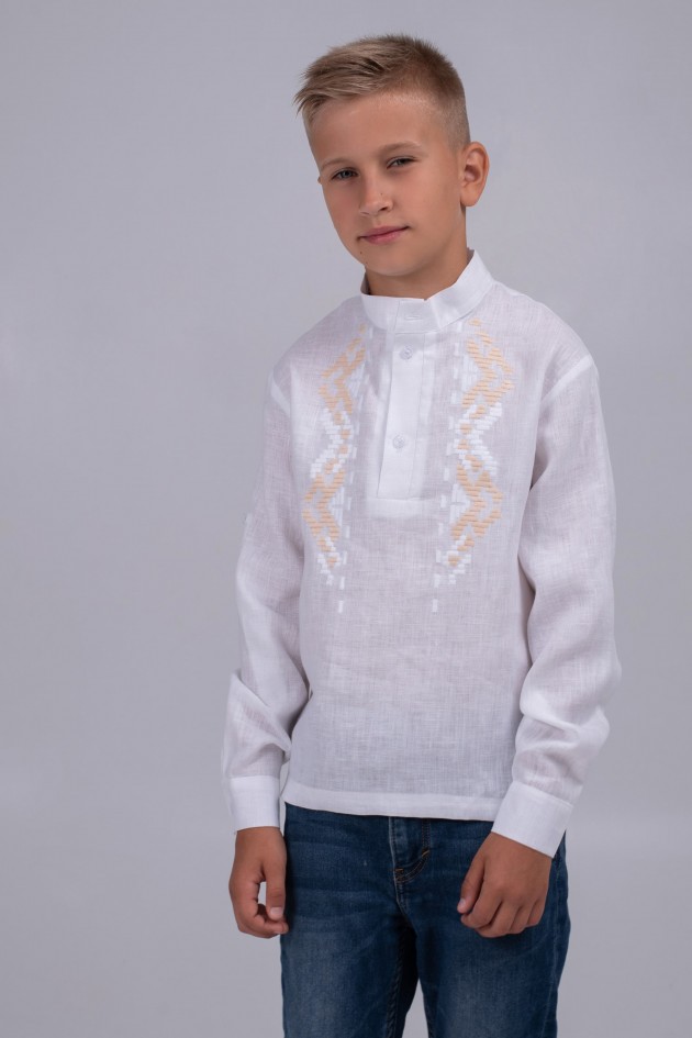Дитяча вишиванка для хлопчика white