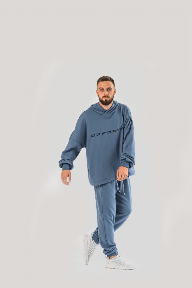 Костюм джинсового кольору UKRS-9931-7125