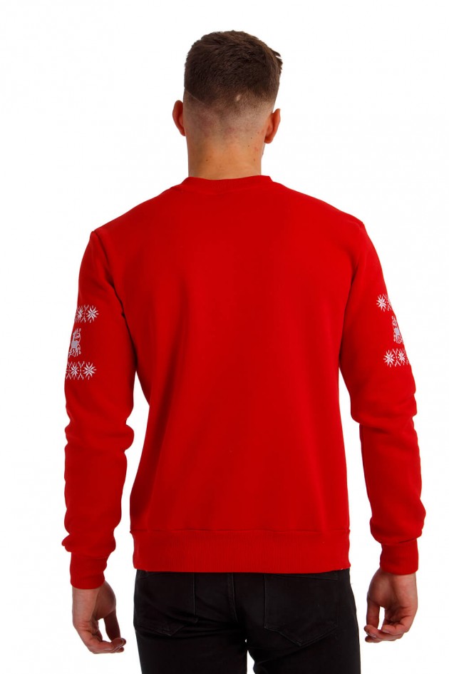 Christmas male sweatshirt with deer