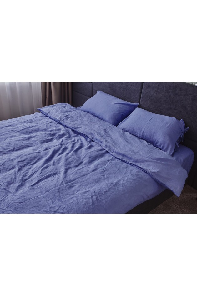 Linen bedding of lavender color POST-10001