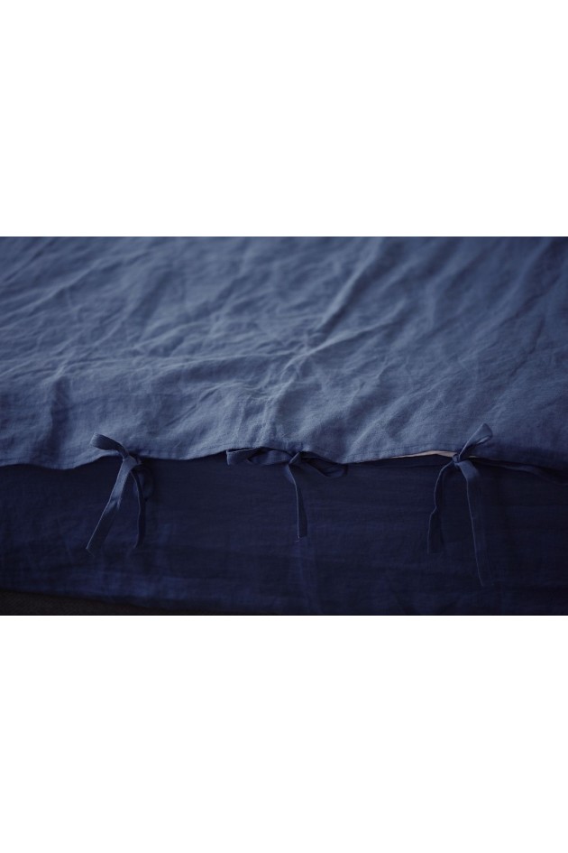 Natural bed of dark blue color POST-10003