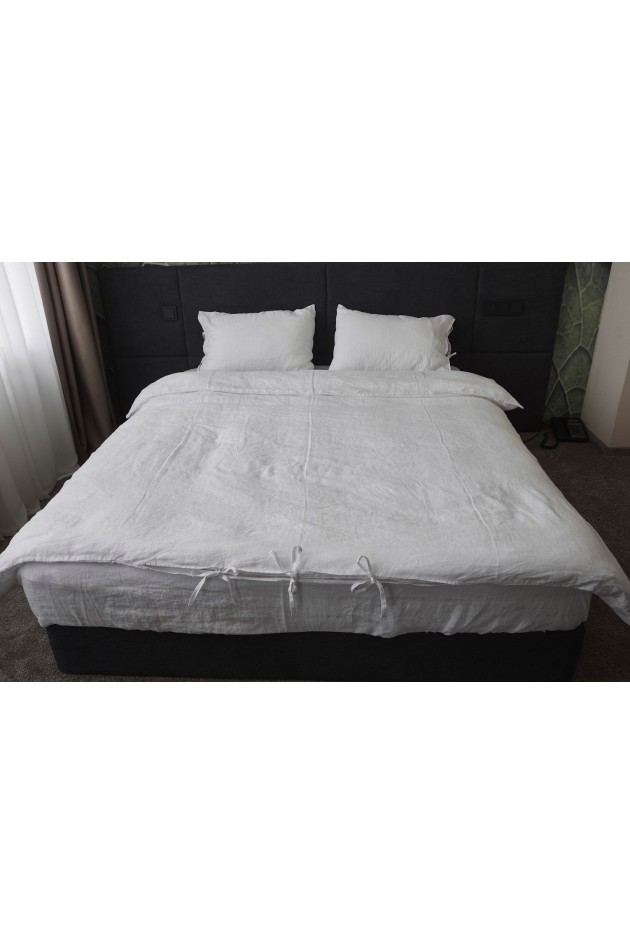 Snow -white linen bed kit POST-10004