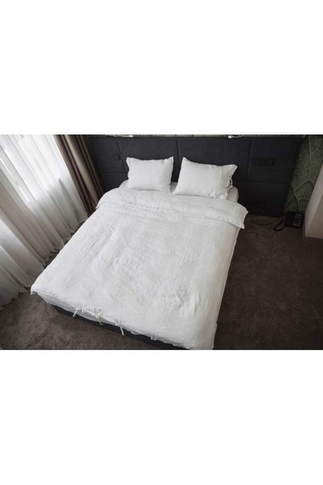 Snow -white linen bed kit POST-10004