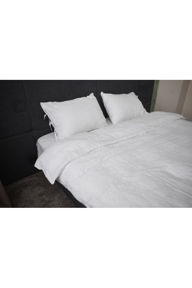 Snow -white linen bed kit POST-10004