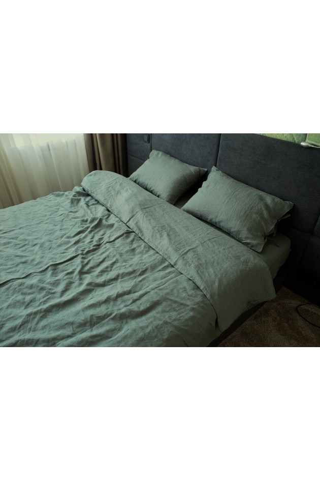 Linen bedding khaki POST-10005