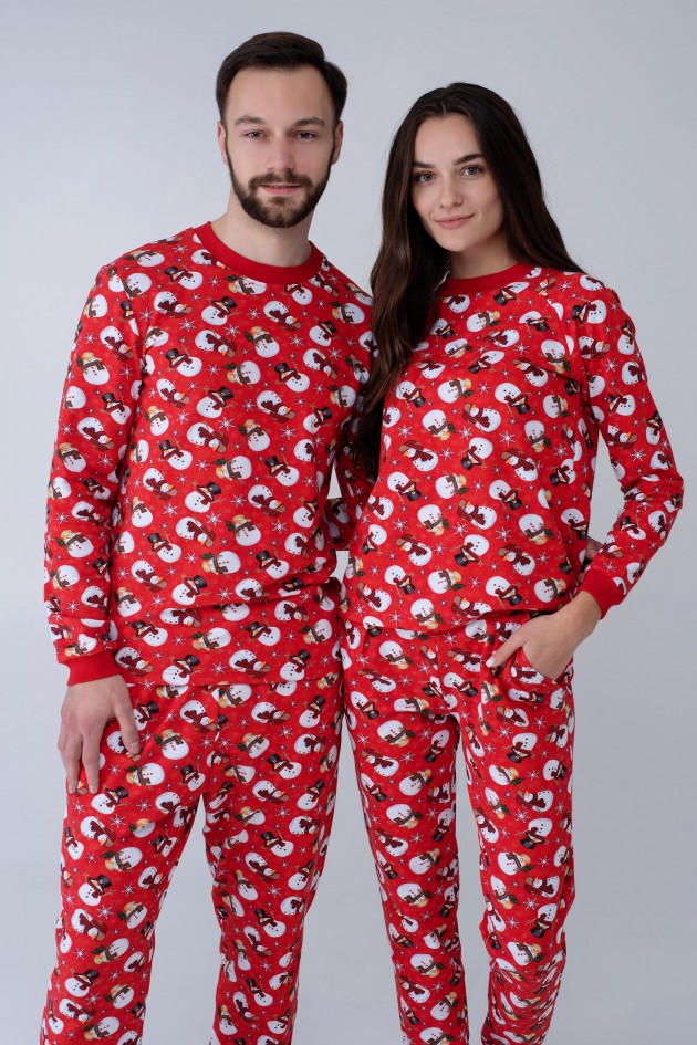 Snowman pajamas for two