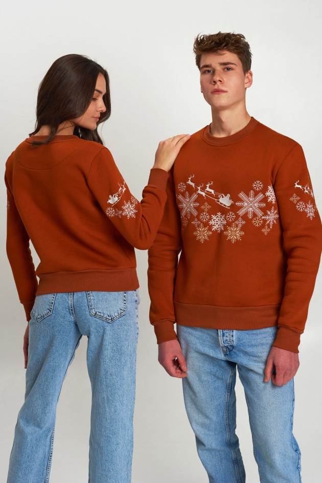 New Year's sweaters for two with Santa Claus UKRS-8865_UKRS-9964