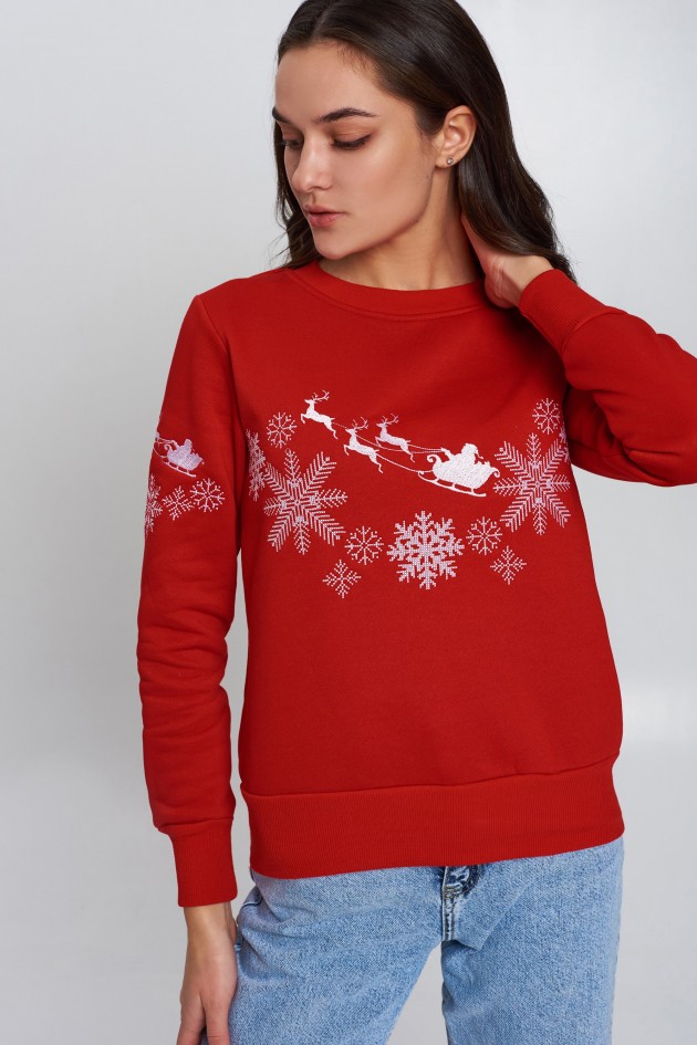 New Year's Women's sweater 2 UKRS-8864
