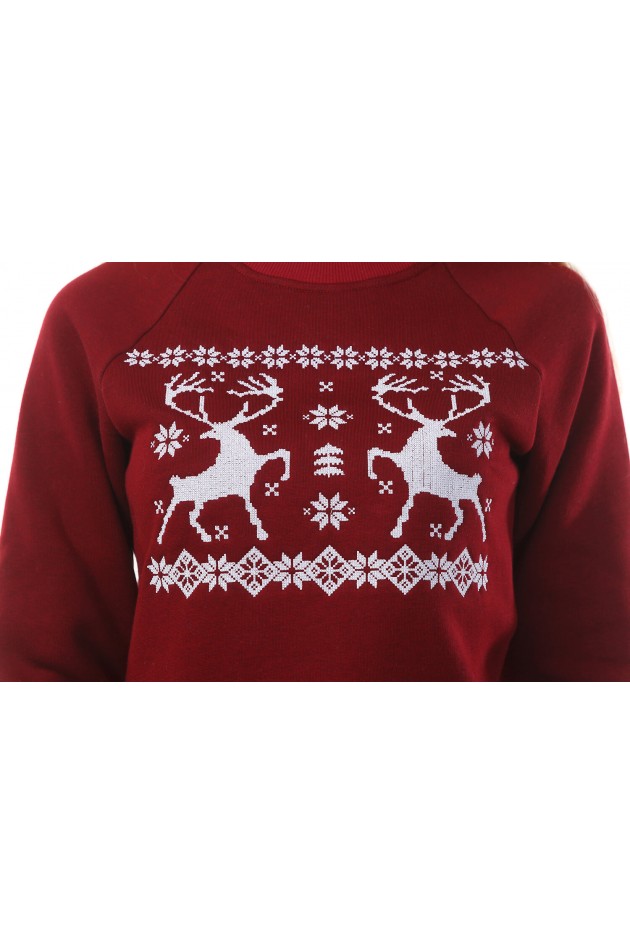 Women's Christmas sweatshirt with deer