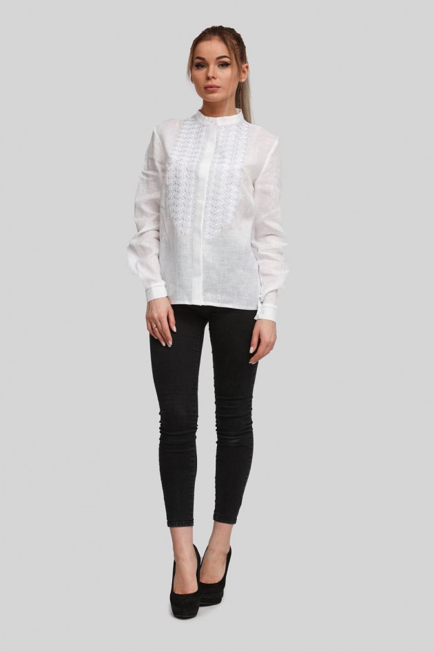 Жіноча вишита блуза вишиванка White 5