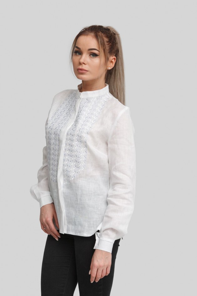 Жіноча вишита блуза вишиванка White 5