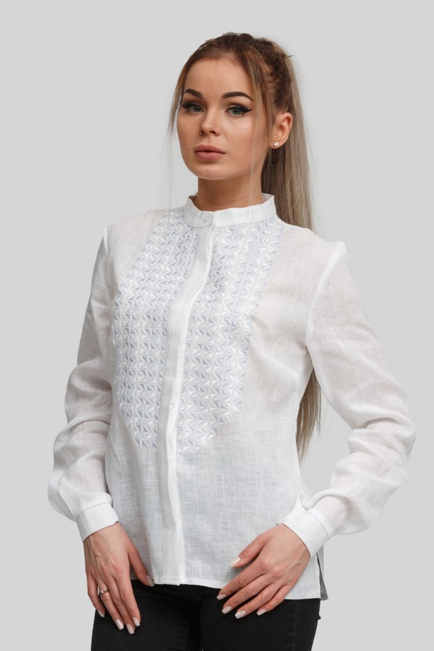 Жіноча вишита блуза вишиванка White 5