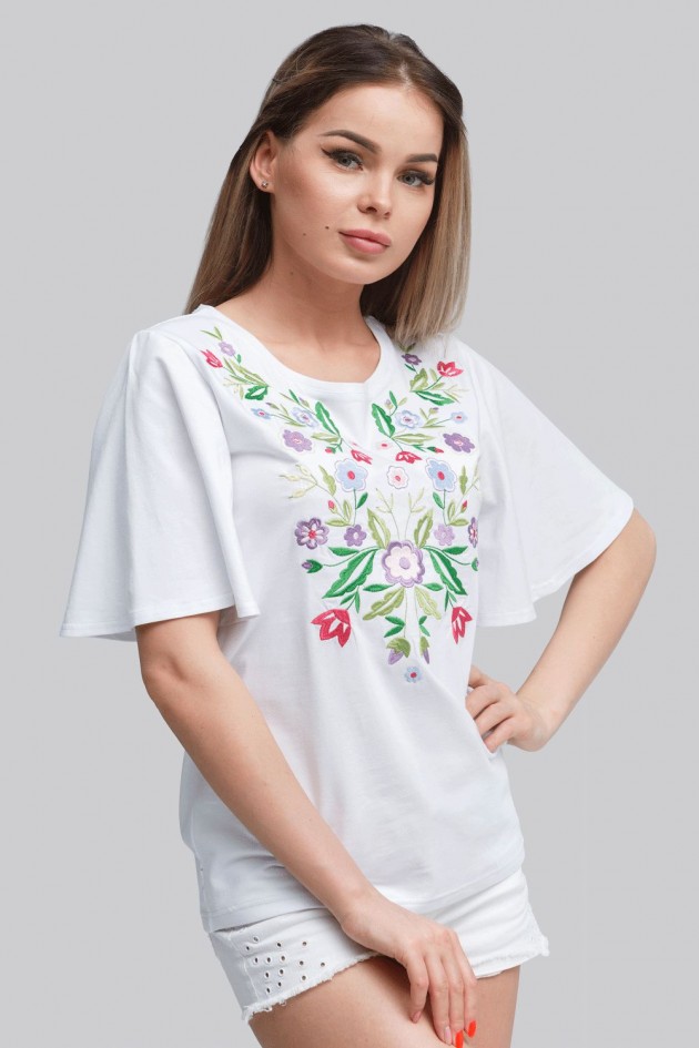 Women's T-shirt White 3 UKR-6204