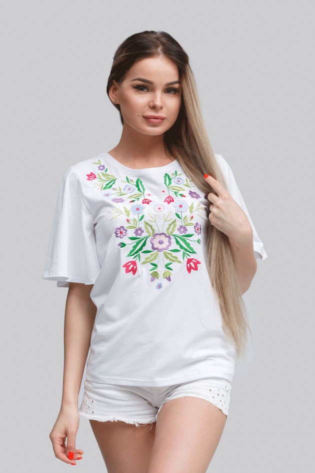 Women's T-shirt White 3 UKR-6204