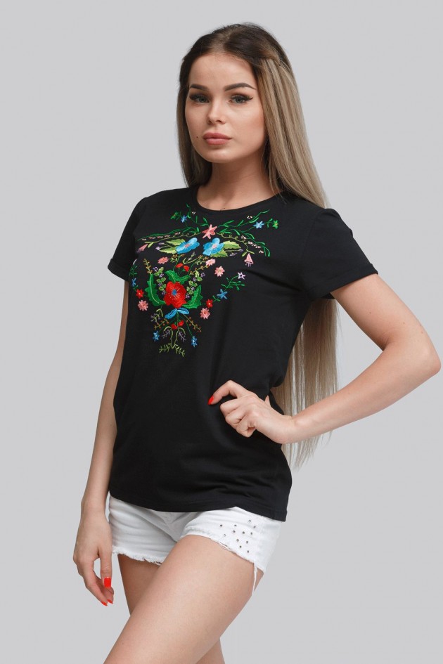 Women's T-shirt Black 4 UKR-6205