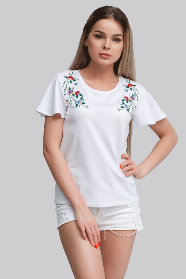Women's T-shirt White 5 UKR-6208