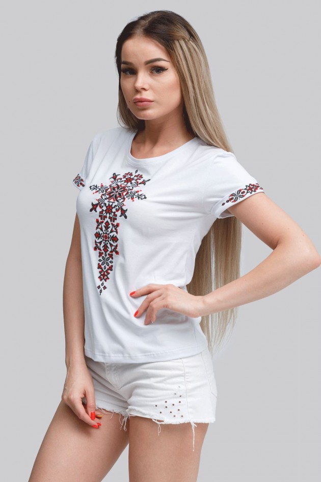 Women's T-shirt White 2 UKR-6209