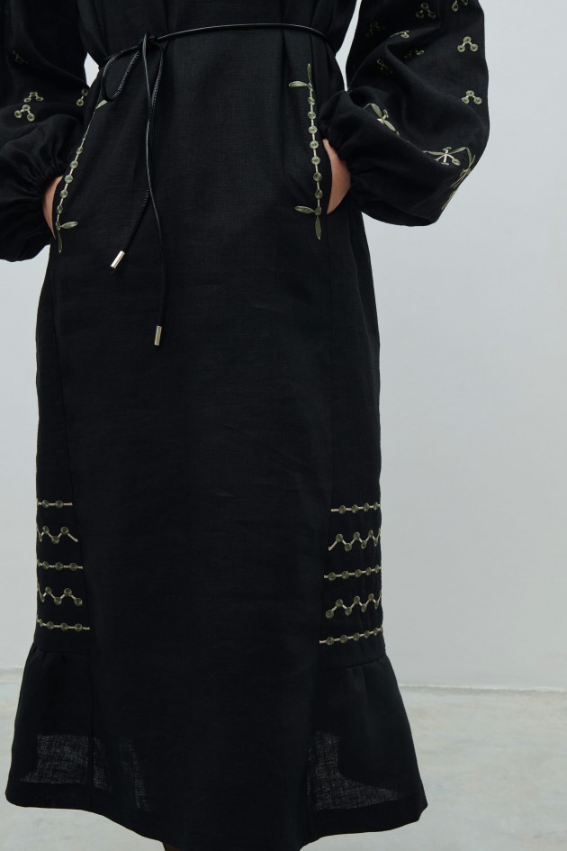 Long embroidered dress Vinok UKR-4249