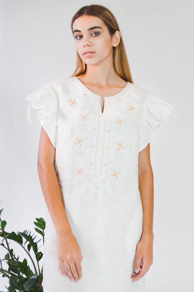 Жіноча вишита сукня White 2