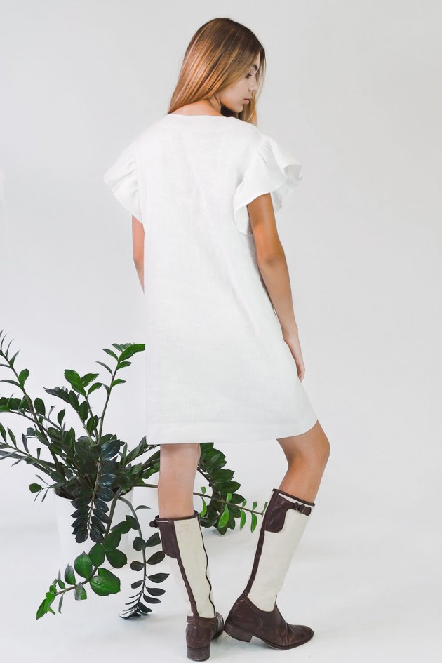 Жіноча вишита сукня White 2 UKR-4184