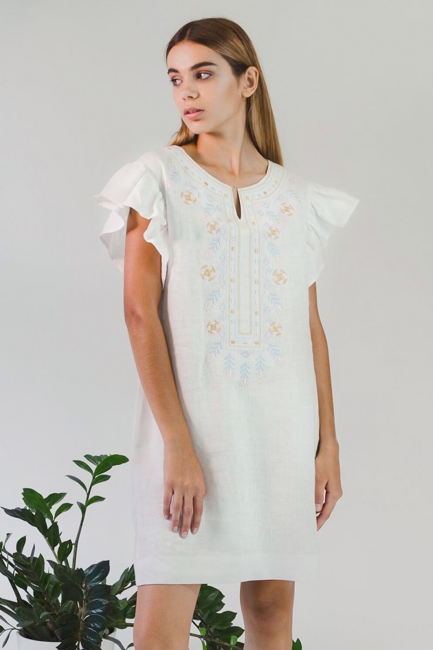 Жіноча вишита сукня White 2