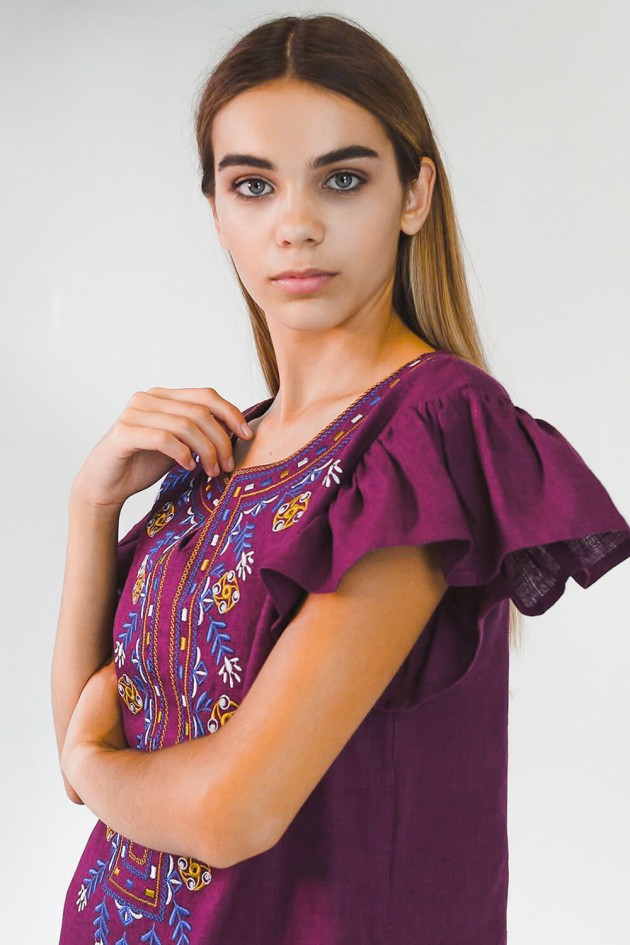 Жіноча вишита сукня Plum UKR-4186