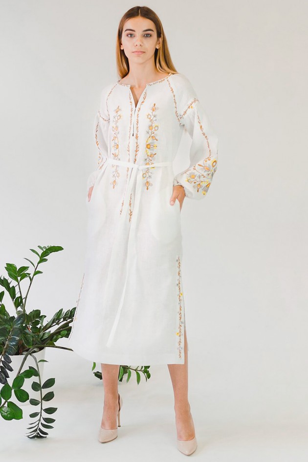 Жіноча вишита сукня White 3